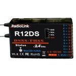 Radio link R12DS 2.4G 12CH Empfänger FHSS DSSS Spread Spectrum Dual Antenna Empfänger
